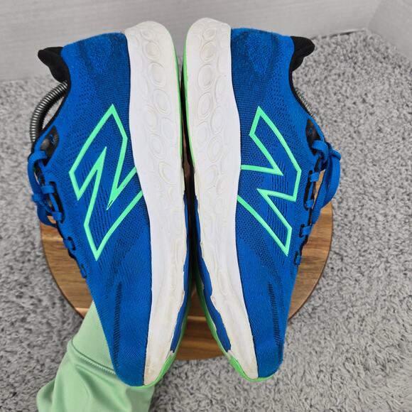New Balance Mens 9EE Wide 2E Fresh Foam 680v8 Blue Oasis Lime Leaf Running Shoe - Picture 7 of 12